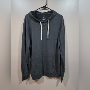 Sonoma Charcoal Hoodie with Cream Drawstrings